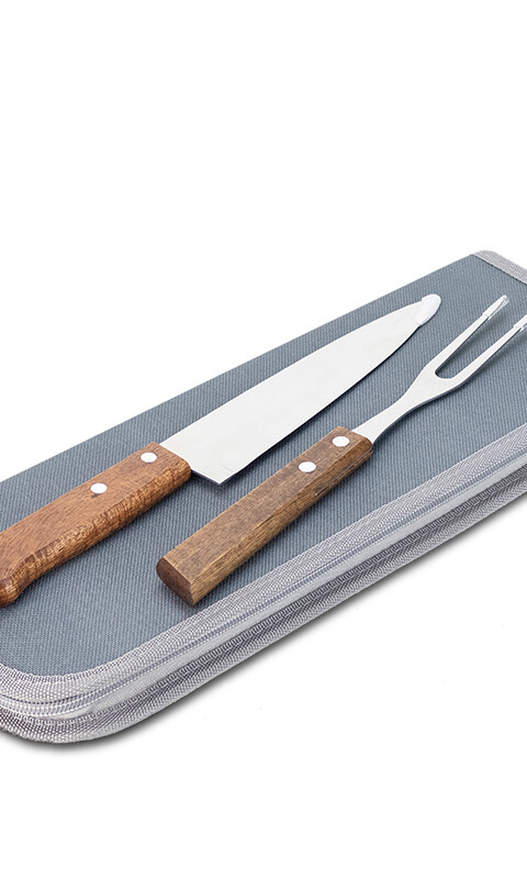 SET BARBACOA DEVON GRIS