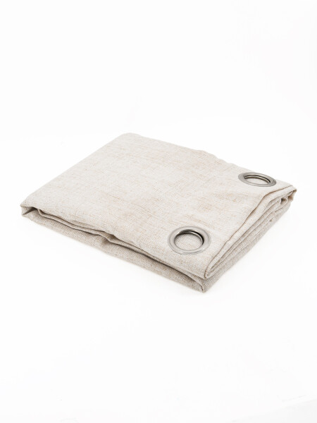 CORTINA 8 OJALILLOS BEIGE