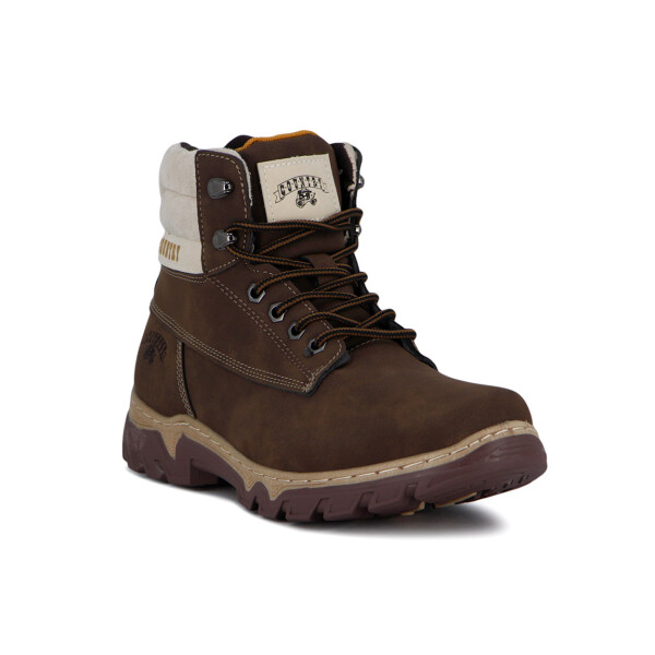 Country Bota Patagonia De Dama Acordonada - Marron Claro Marron Claro