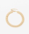 Collar Corto Metal Gotas Dorado