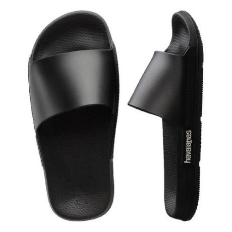 Sandalias ojotas Havaianas Slide Classic Black Negro