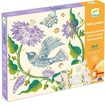 Kit Creativo Grabado y Sellos Djeco Kit Creativo Grabado y Sellos Djeco