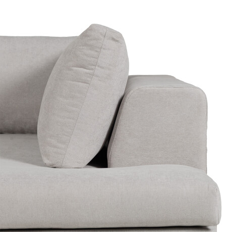 Rinconera Sevilla (Retráctil) - Tela Microfibra - Chaise derecho TC1009 (Plata)