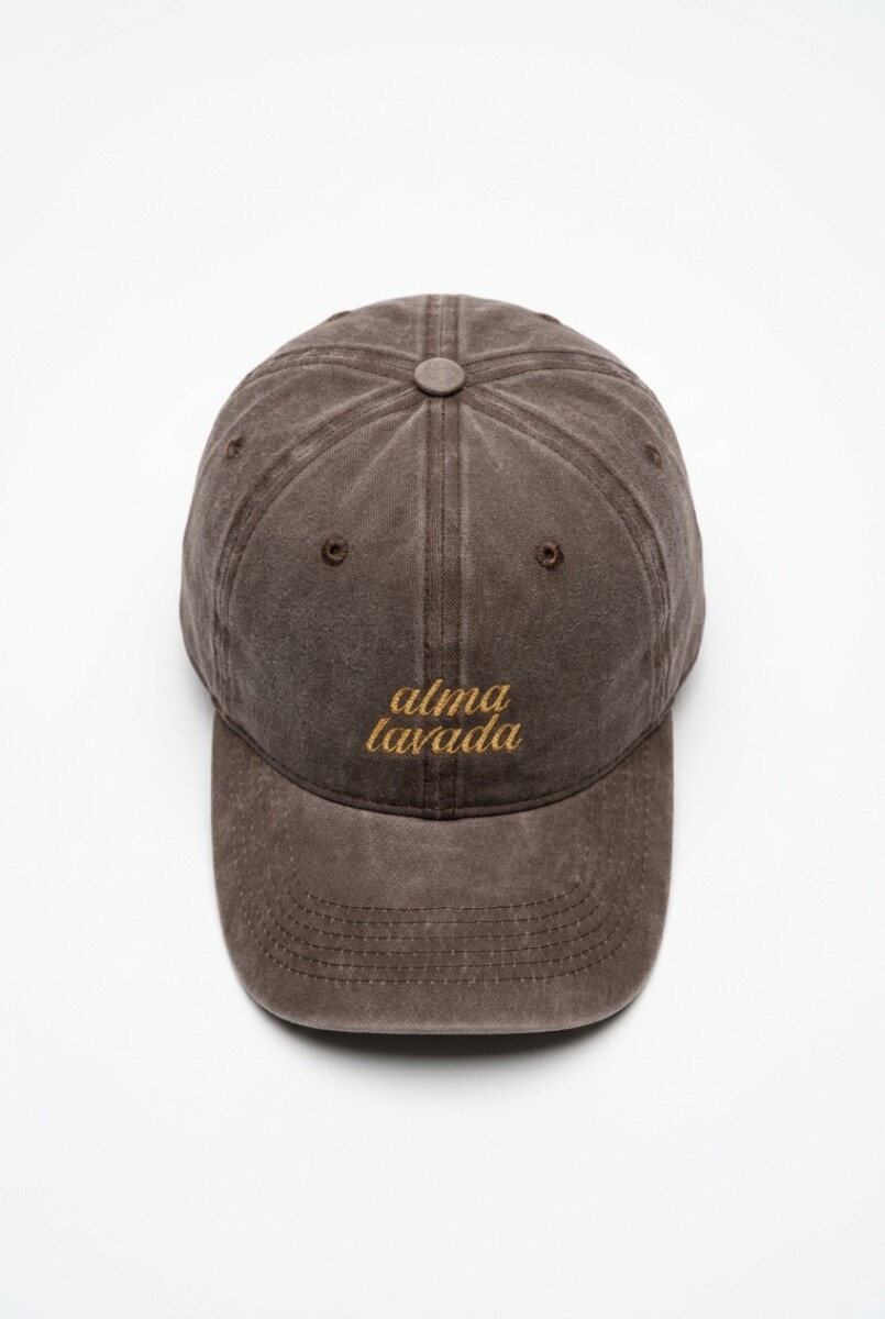 PREVENTA Cap bordado alma lavada - marrón 