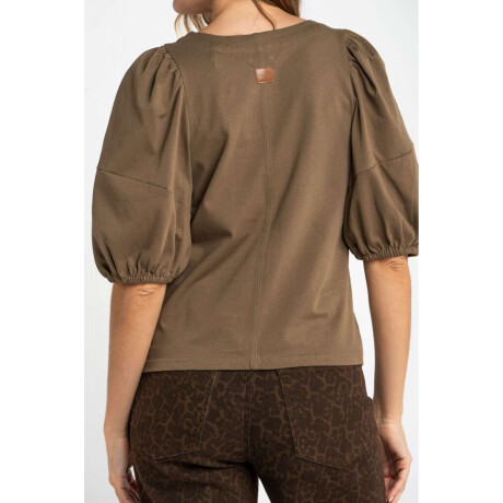 Remera Algodón Manga Globo Safari