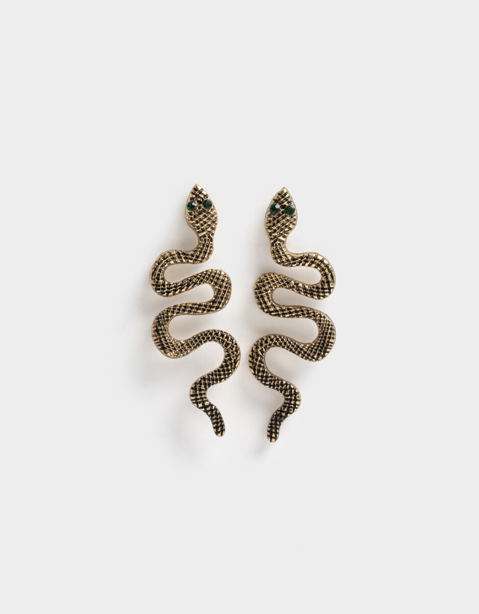 Aros Colgantes Cortos Serpiente 