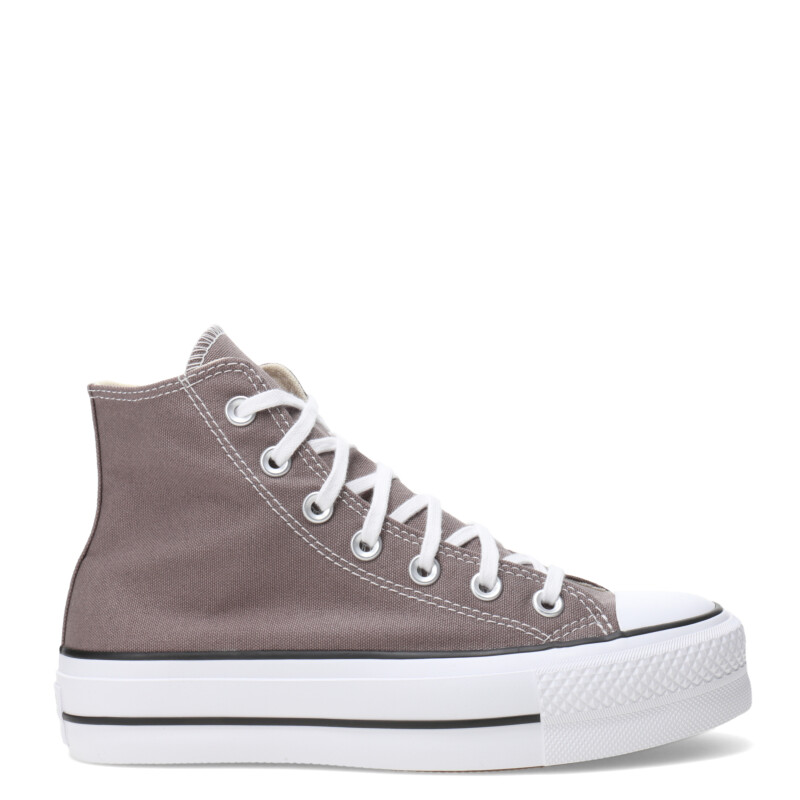 Championes Unisex Chuck Taylor All Star Lift Platform Gris - Blanco