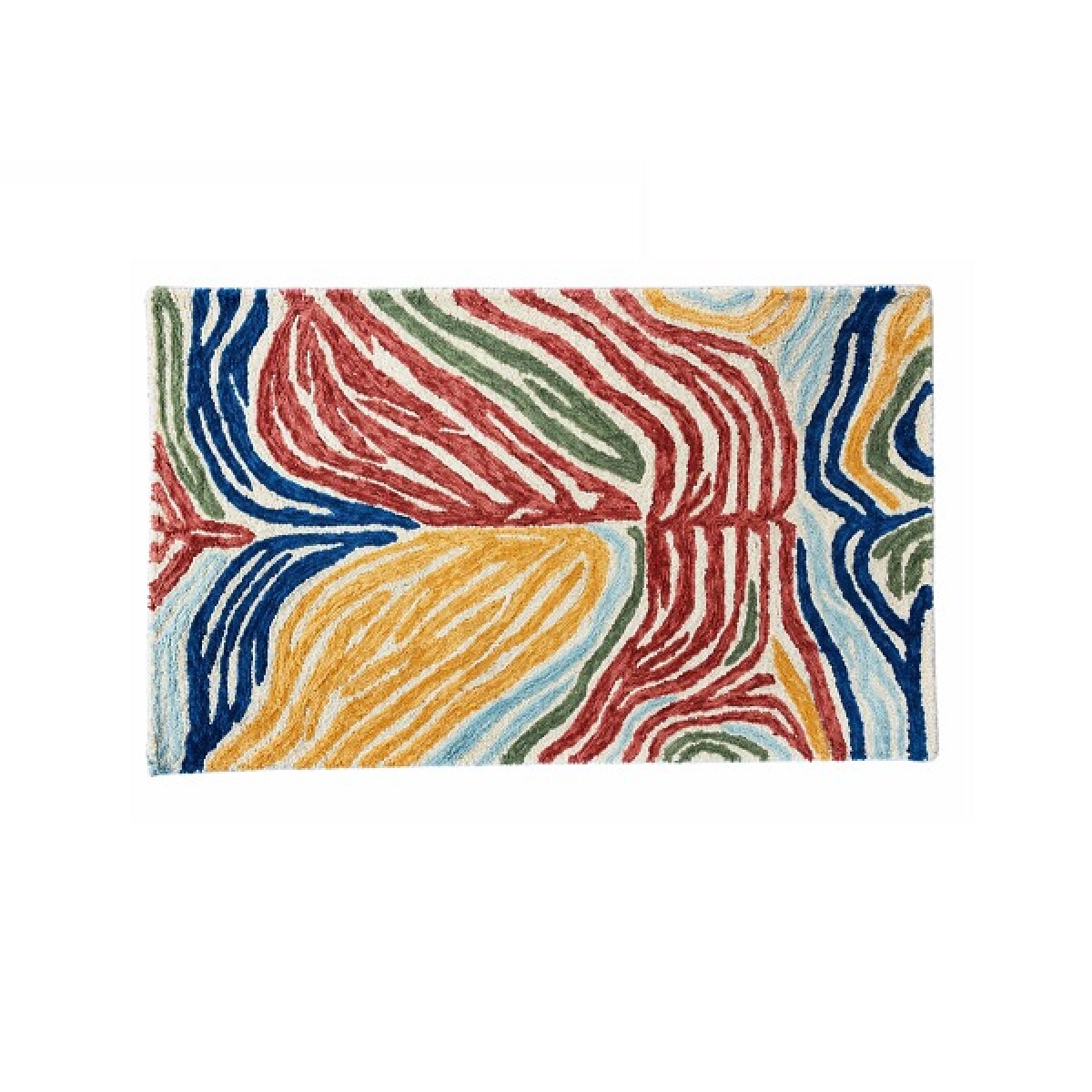 ALFOMBRA NEW ORLEANS DE LANA TEJIDA A MANO 0.90X1.50 