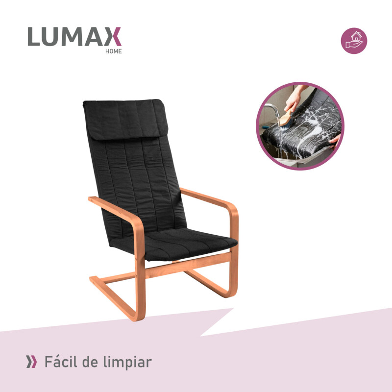 Sillón Silla Lumax Flex Diseño Comodidad y Estilo Negro
