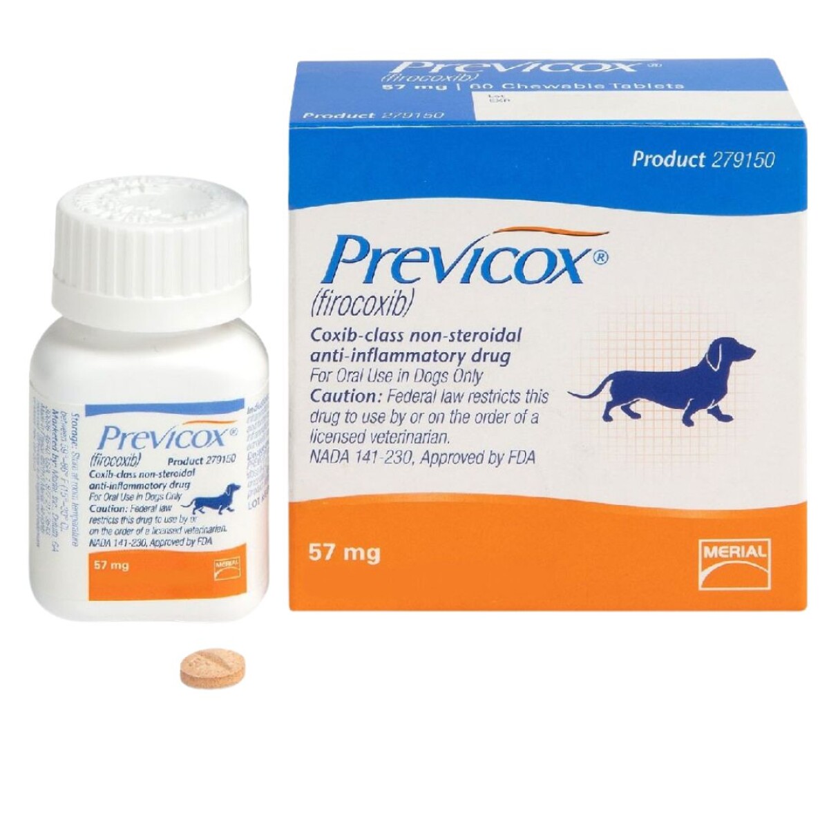 Previcox 57 Mg Frasco * 60 Comprimidos 