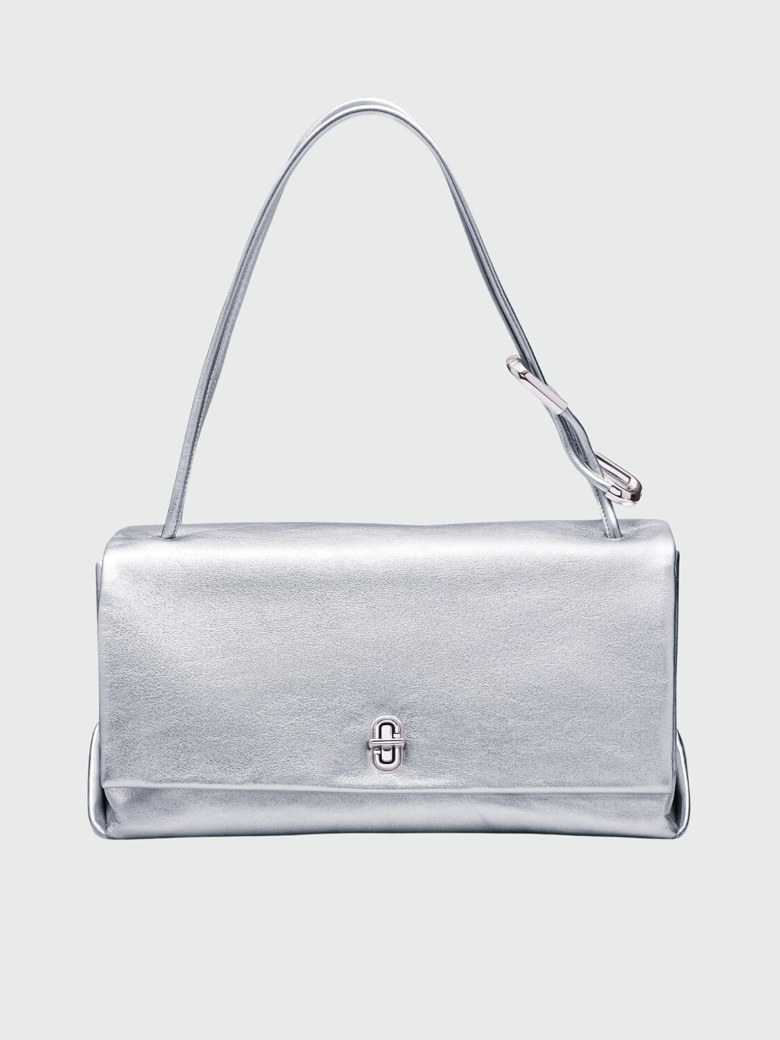 MARC JACOBS - THE METALLIC LARGE DUAL BAG Plateado