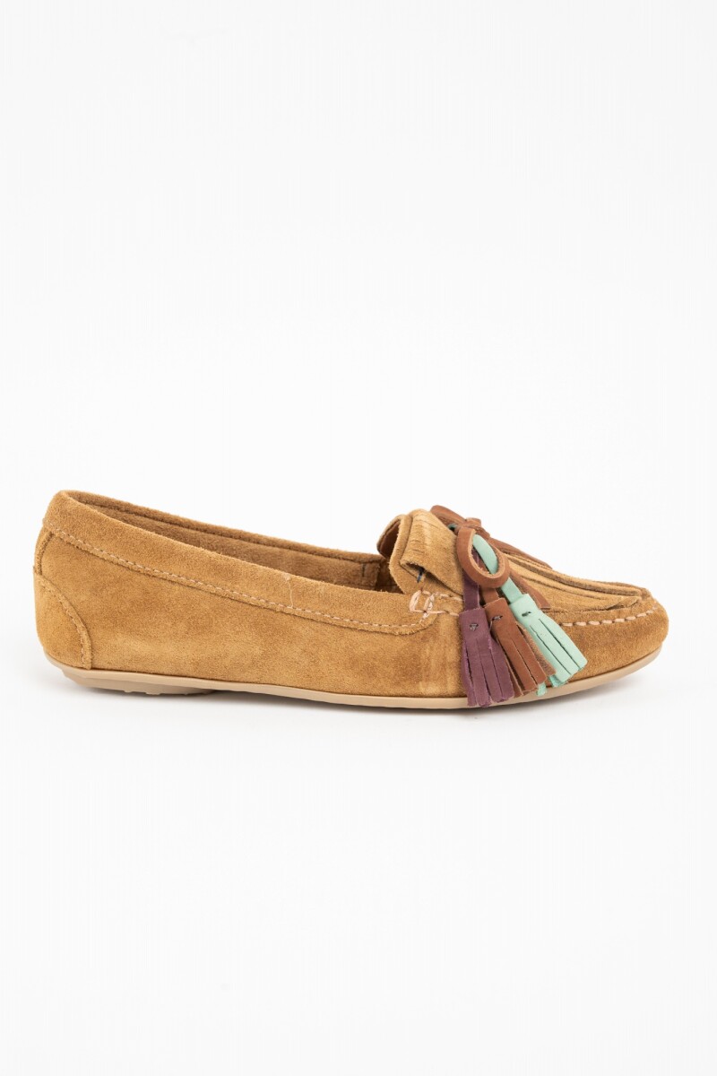 Mocasin Gamuza Camel