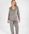 Pijama americano ribb velour Gris