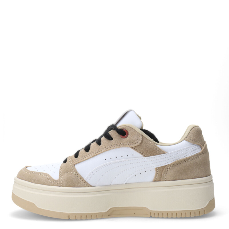 Championes de Mujer Puma Rebound Femme Low Animal Blanco - Beige Tostado - Dorado