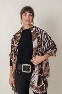 PAÑUELO MULTI PRINT Camel
