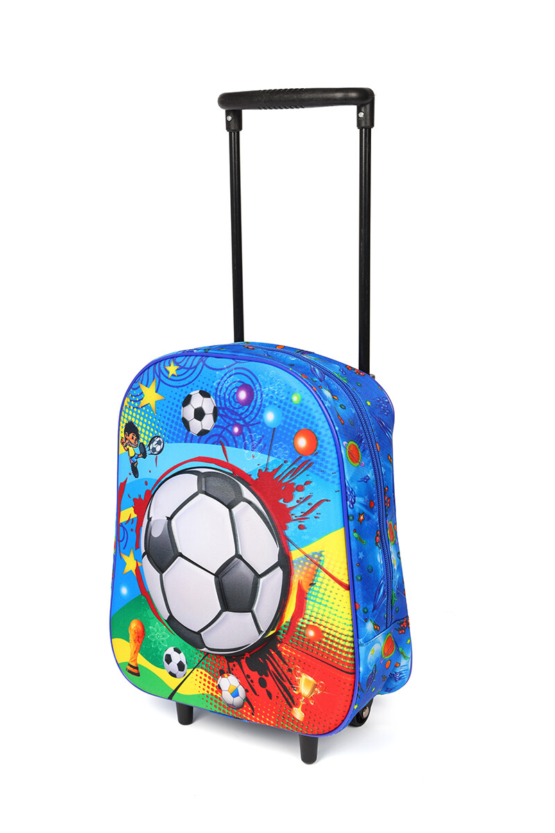 Mochila con carrito Azul