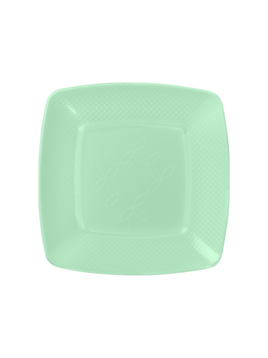 PLATOS CUADRADOS 15cm - verde 