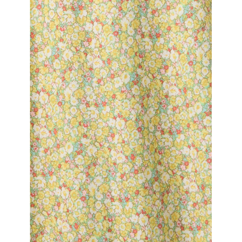 SL BTN FT SLIP MAXI DRESS YELLOW PRINT