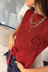 Top Rosette Rojo