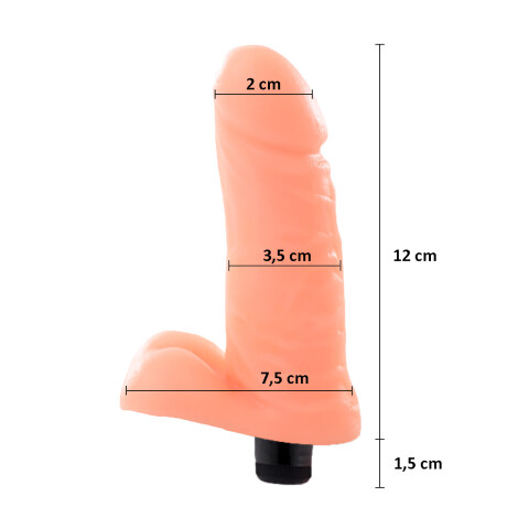 Mini Pene Con Micro Vibro Piel