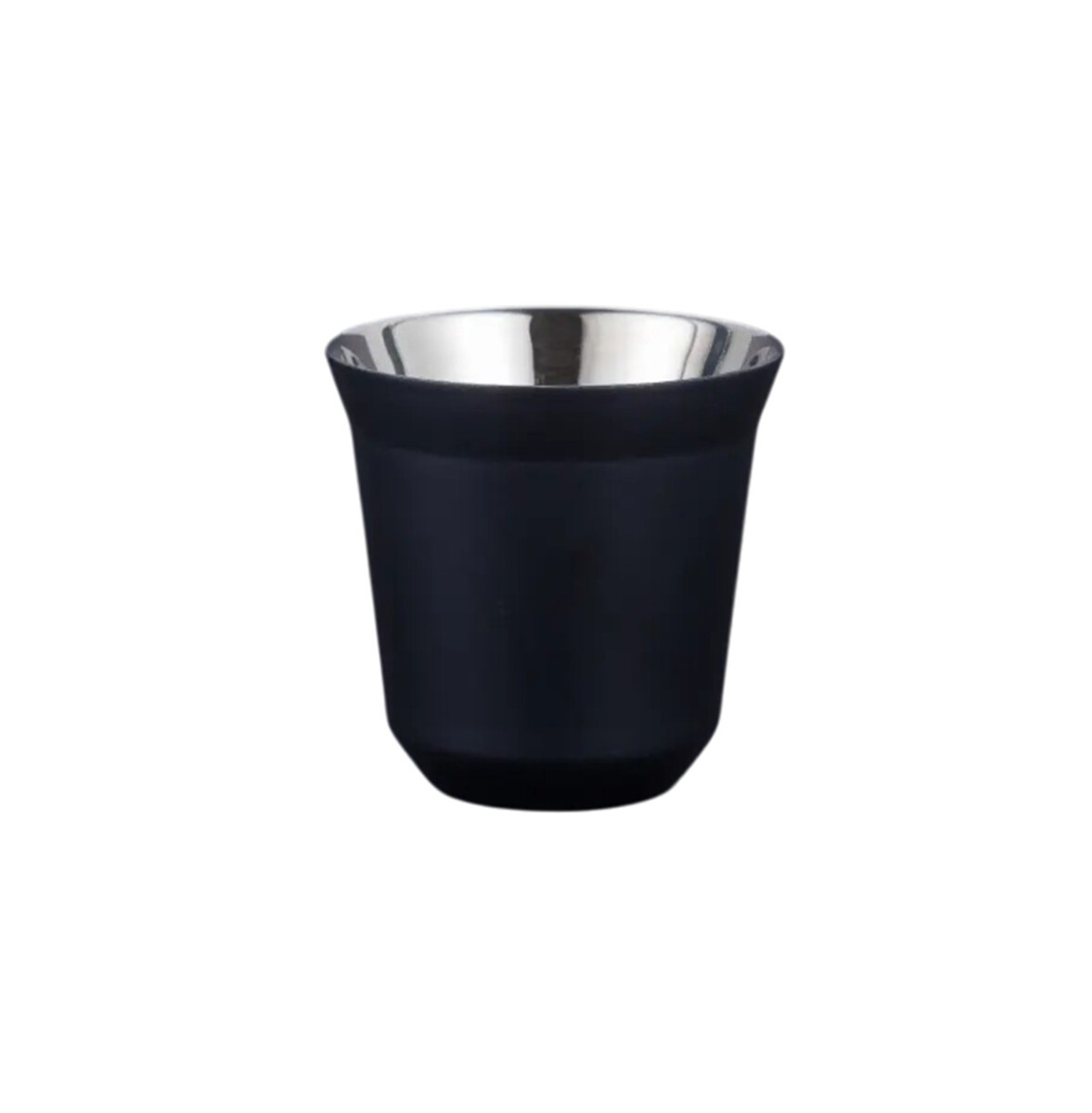 Taza pocillo de acero doble pared - 160ml - Negro 