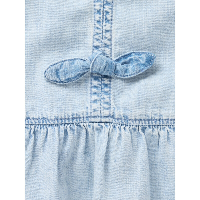 TOP - LT BOW DNM LIGHT WASH