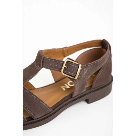 Cangrejera Gamuza Chocolate