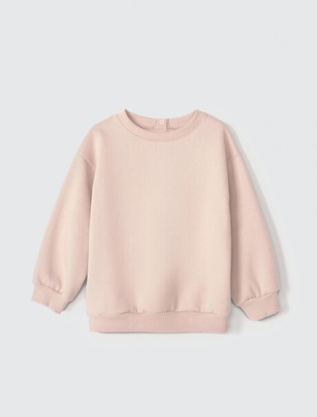 BUZO BÁSICO INFANTIL DE ALGODÓN ROSA