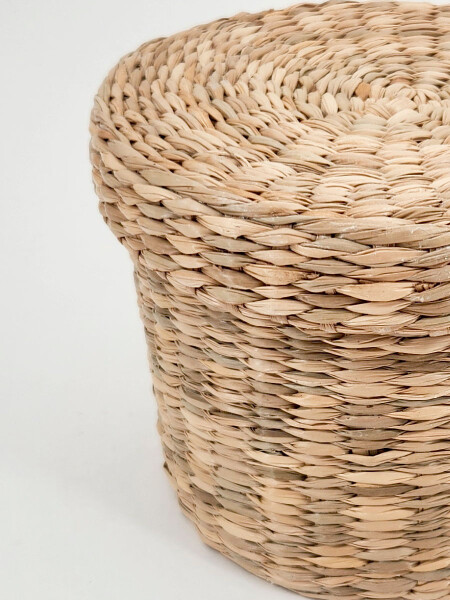 CAJA REDONDA CON TAPA MARRON