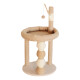 Rascador Para Gato Torre Con Felpa Forrado En Sisal Juego Beige
