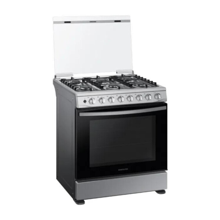Cocina a Gas Samsung 6 Hornallas 146 L Negra NX52A5411CS Cocina a Gas Samsung 6 Hornallas 146 L Negra NX52A5411CS