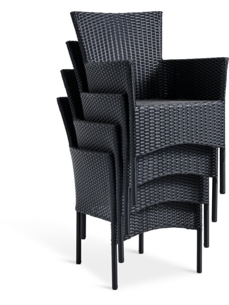 Silla apilable AIDT negro Silla apilable AIDT negro