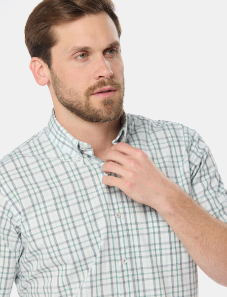 CAMISA SPORT A CUADROS Verde