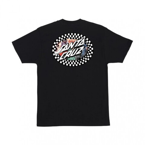 Remera Santa Cruz Collage Olval Dot Black