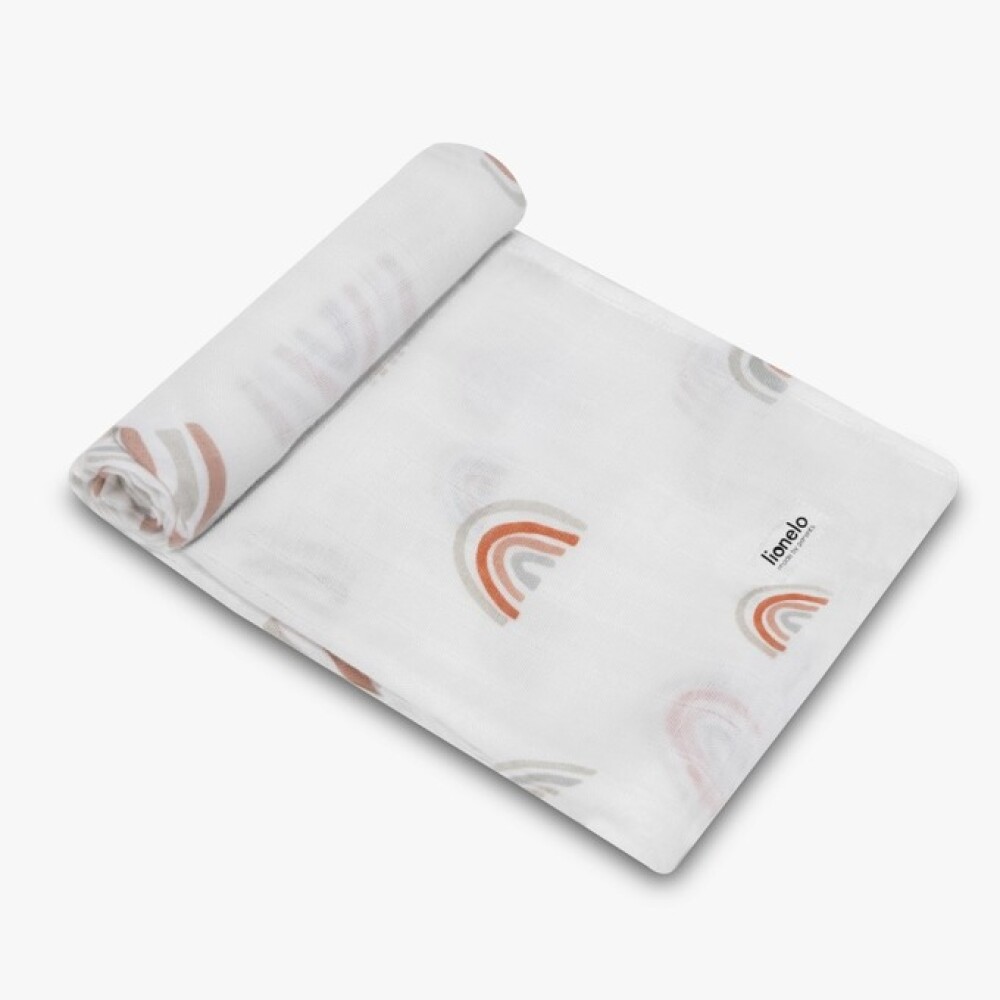 Set x3 muselinas sabanas Lionelo arco iris
