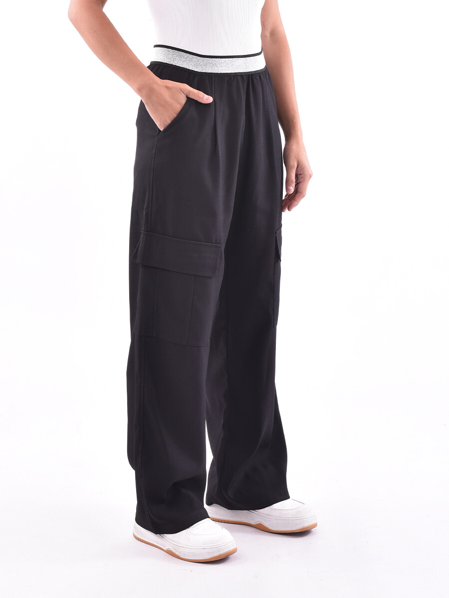 PANTALÓN POLI - NEGRO 