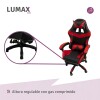 Silla Gamer Lumax Modelo ROM Negro/Rojo
