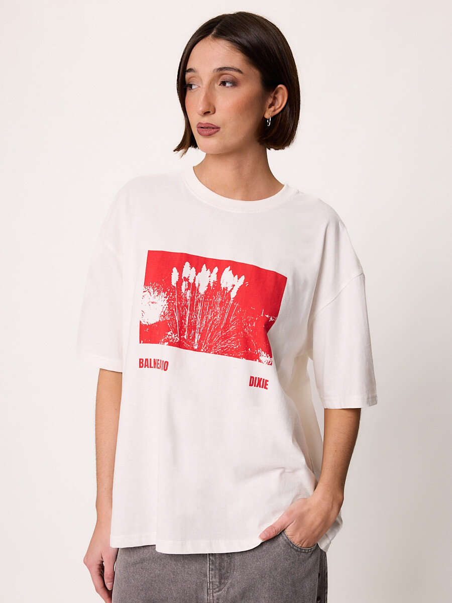 T-SHIRT M/C ORROZ DIXIE Blanco