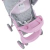 Coche de bebé para muñecas Bebesit 2 piezas Rosa