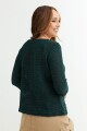 Cardigan mangas 3/4 VERDE CLARO