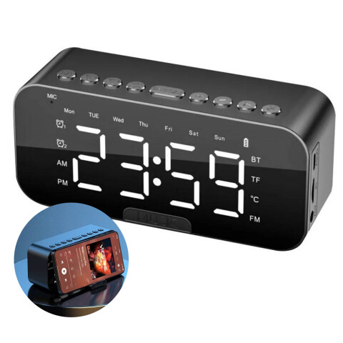Reloj Radio Parlante Bluetooth Ledstar G10 RELOJ DESPERTADOR BT/FM/AUX G10