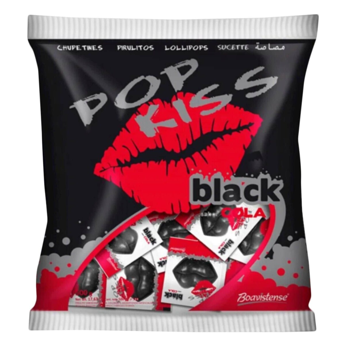 CHUPETIN FLORESTAL POP KISS BLACK COLA 500GRS 