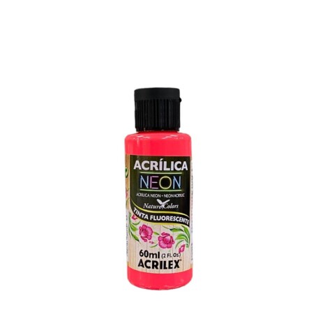 Pintura Acrílica Acrilex Neón 60 ml (Todos los colores) 103 Rojo