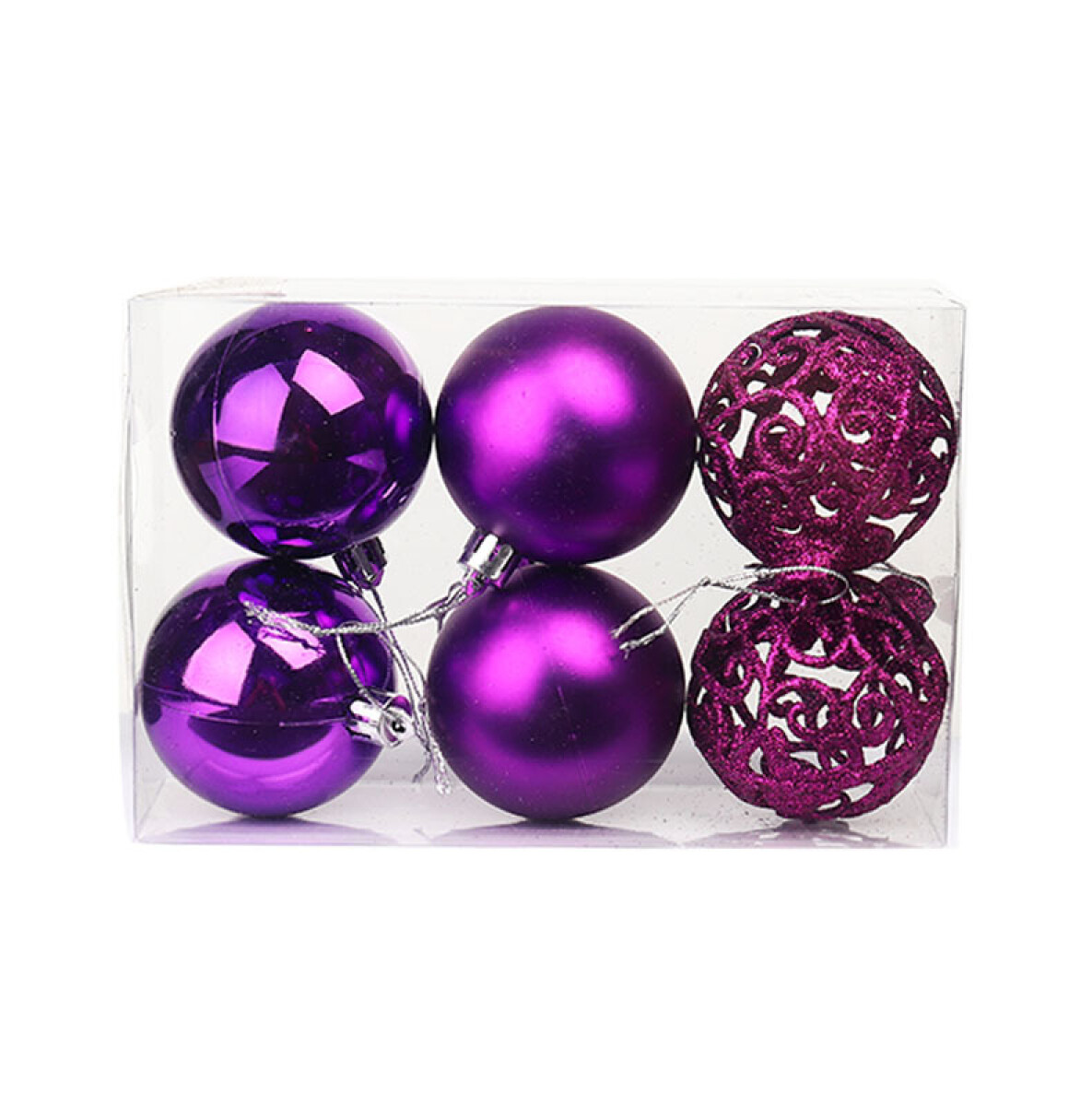 Esferas navideñas pack - Violeta 