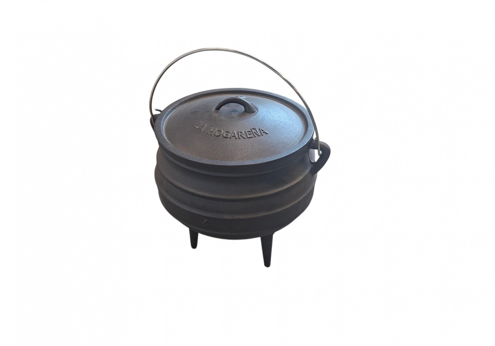 Olla hierro fundido n°4 c/patas 9.5L 