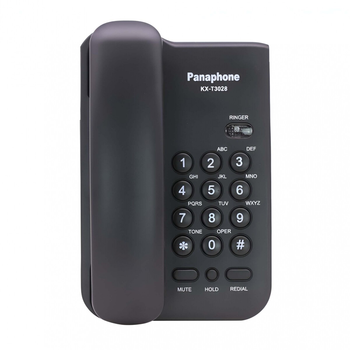 Telefono Fijo Panaphone Kx-t3029 Cableado Diseño Compacto - Color Negro 