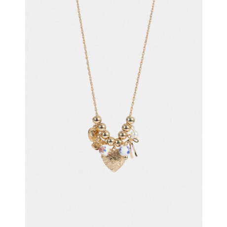 Collar Corto Multi Dijes Dorado