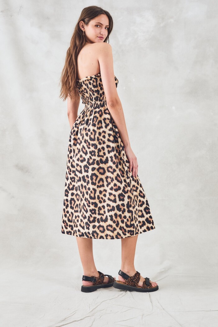 Vestido Animal Print Multi