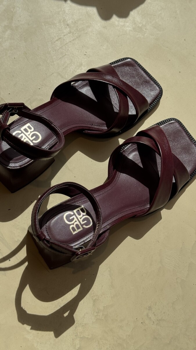 Sandalias Aime - Bordo 