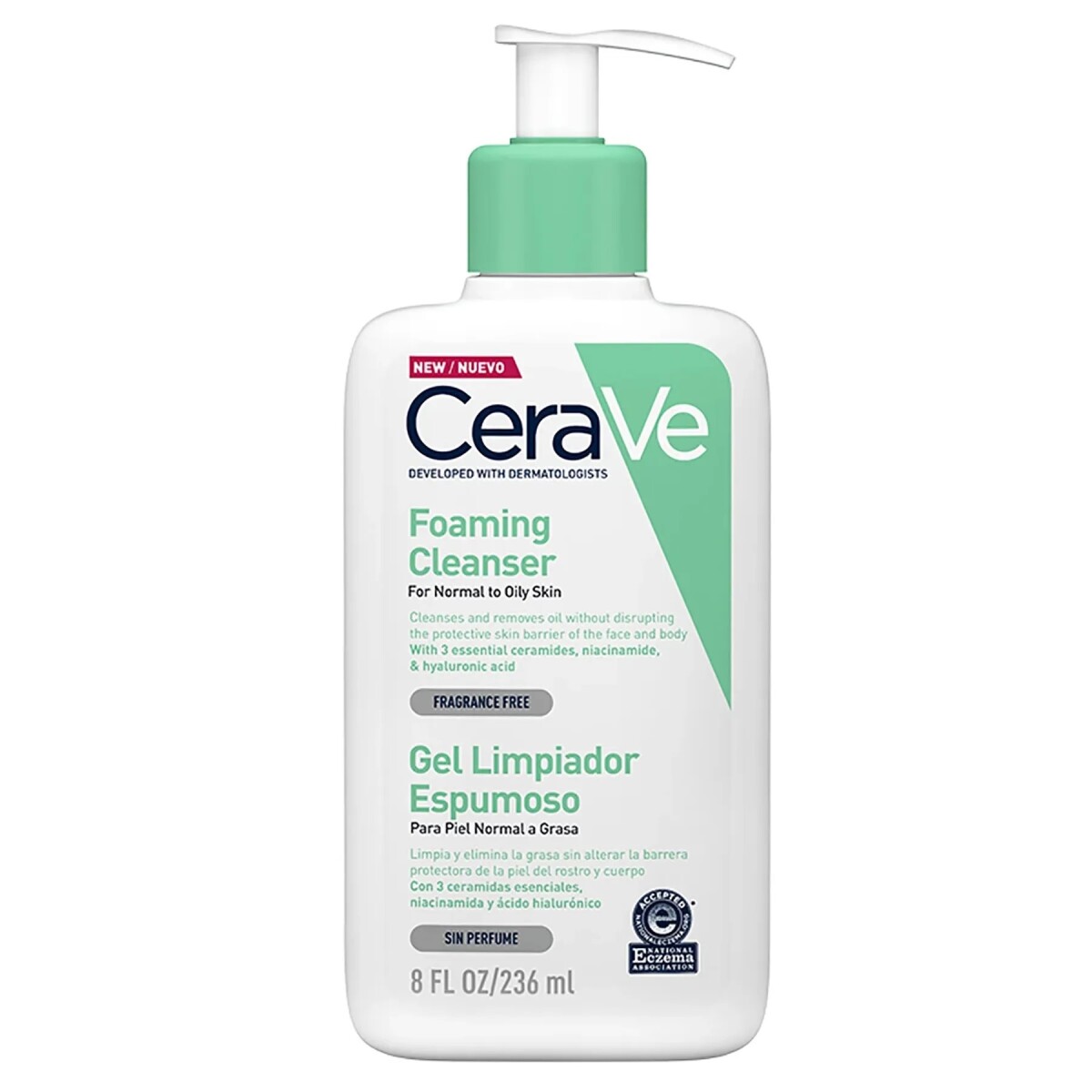 Gel Limpiador Espumoso Piel Normal a Grasa 236 ml – CeraVe 
